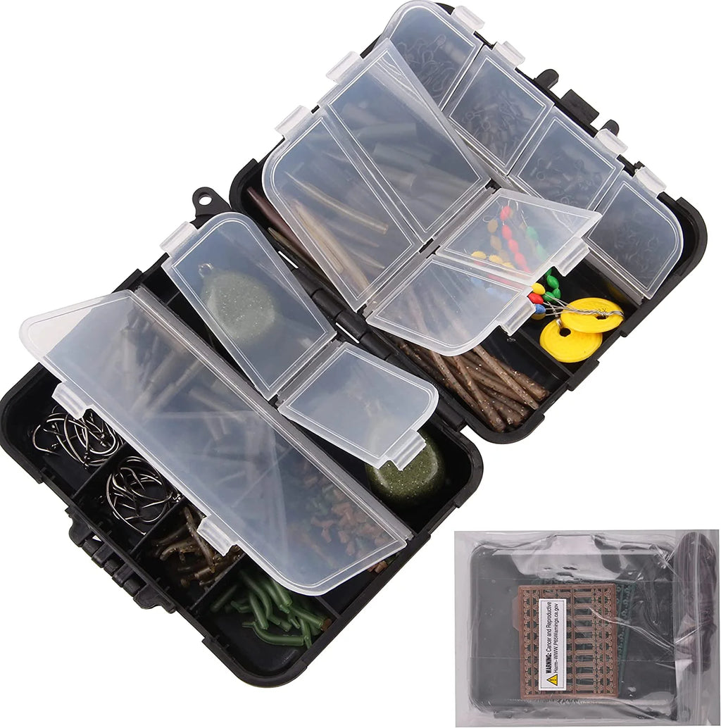 Carp Fishing Tackle Kit Carp Fishing Equipment, 217Pcs Carp Fishing Bait Fishing Gear