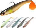 Pre-Rigged Soft Fishing Lures, Well-Made Easy Catching Lures for Family Fishing, Great Action Swimbait with Spinner, All-Conditions Fishing Gear for Bass Trout Walleye, Crappie Fishing Jigs