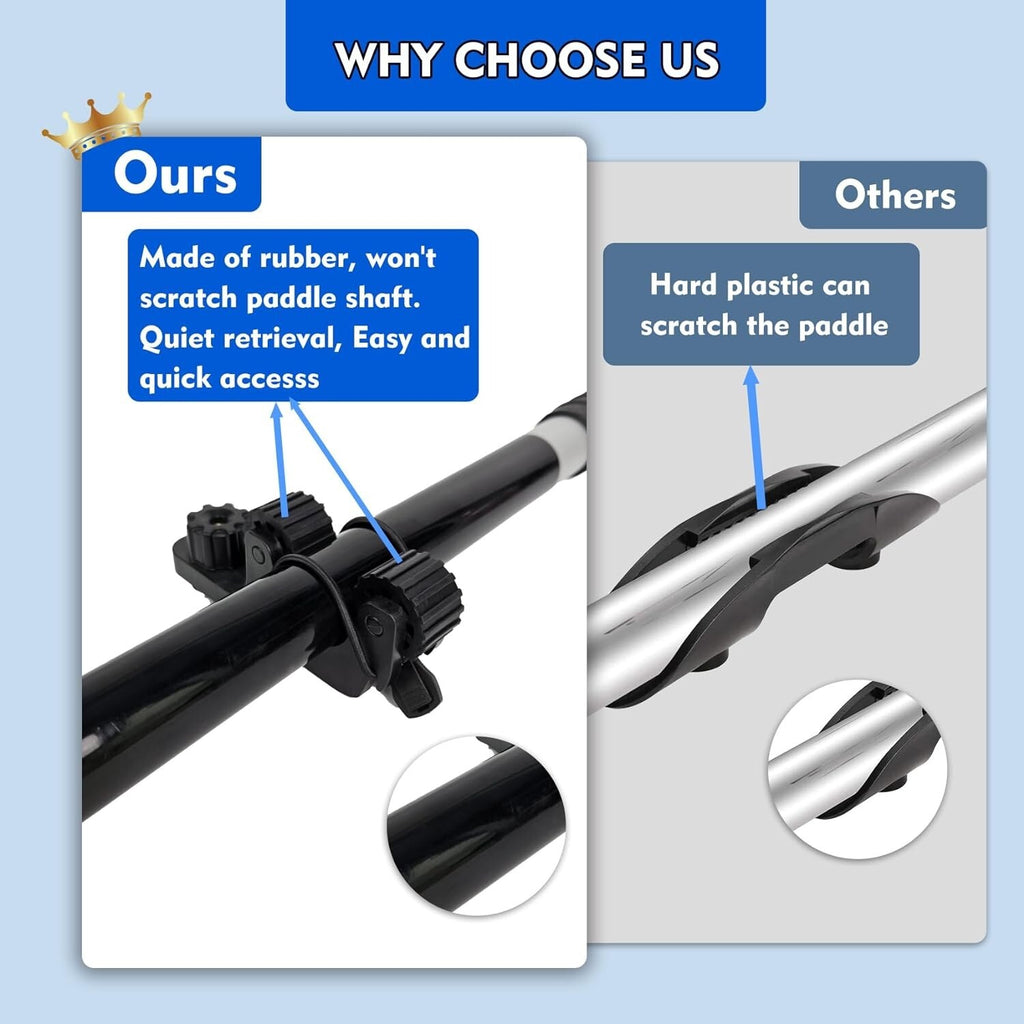 2 Pcs Kayak Paddle Holder Kayak Track Mount Accessories Kayak Oar Holder Standar