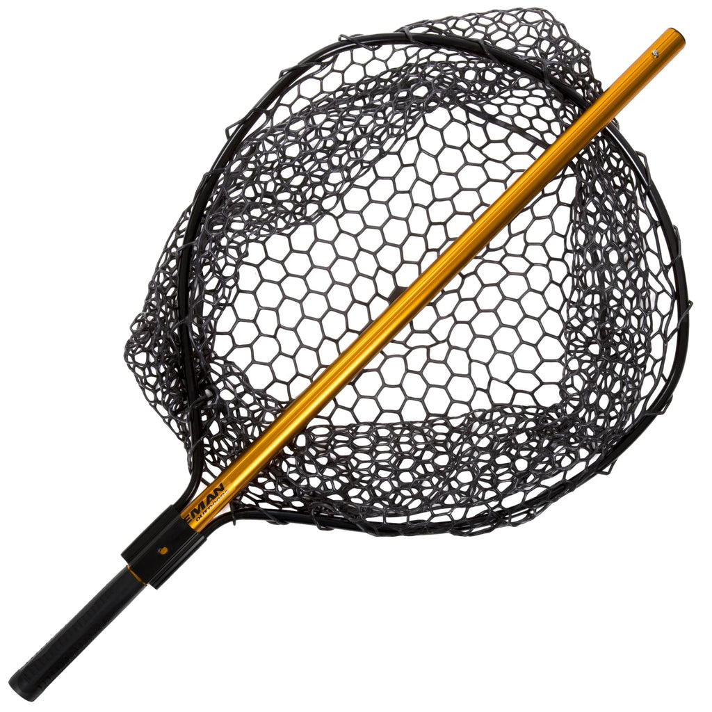 56-Inch Retractable Fishing Net with Telescopic Pole (Gold)