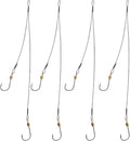 Fishing Hooks and Leader, Fishing Rigs Hook Line Stainless Steel Fishing Rigging Wire Hooks
