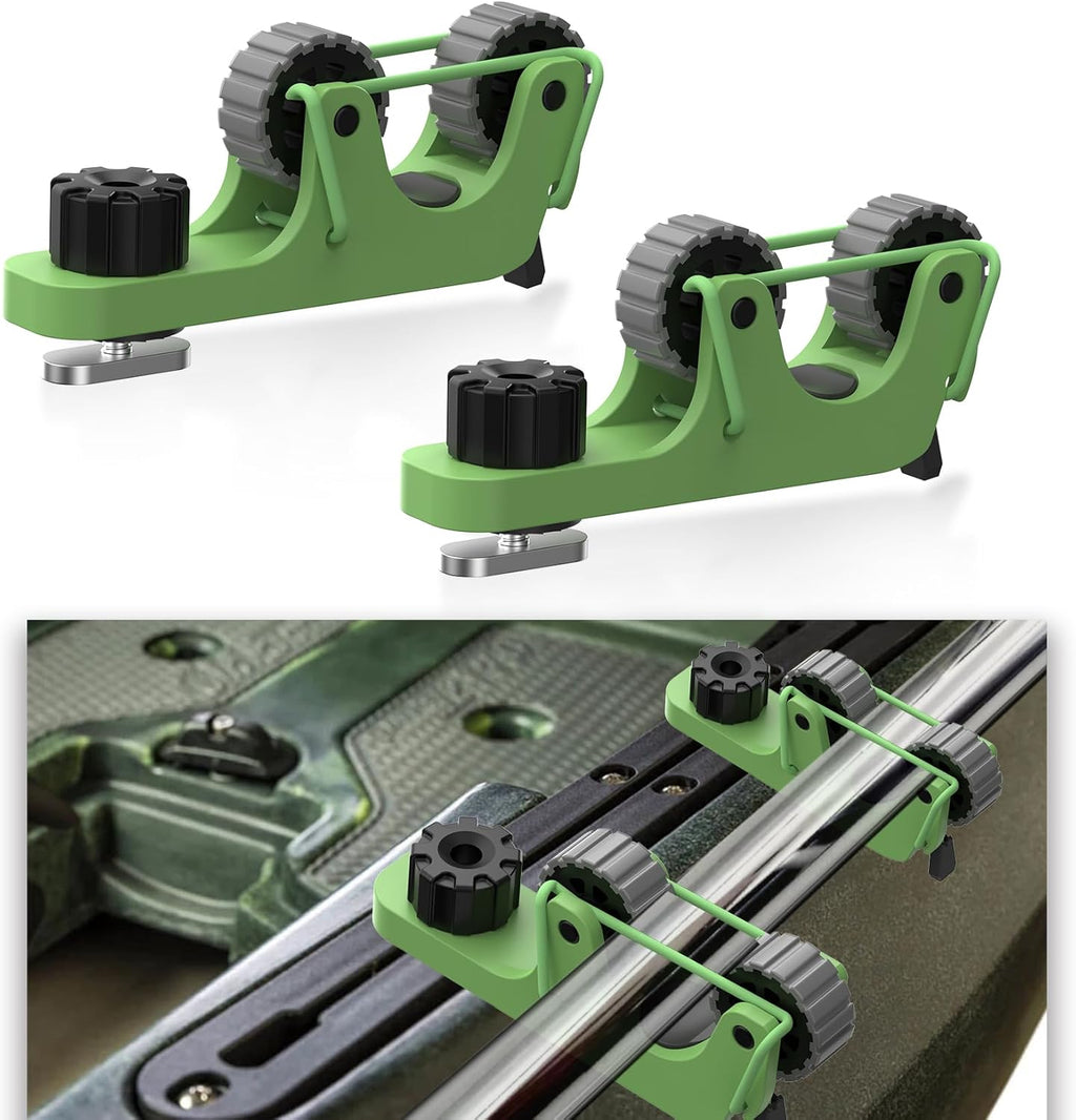 1006 2 PCS Adjustable Kayak Paddle Holder Track Mount Fits Various Shaft Diamete