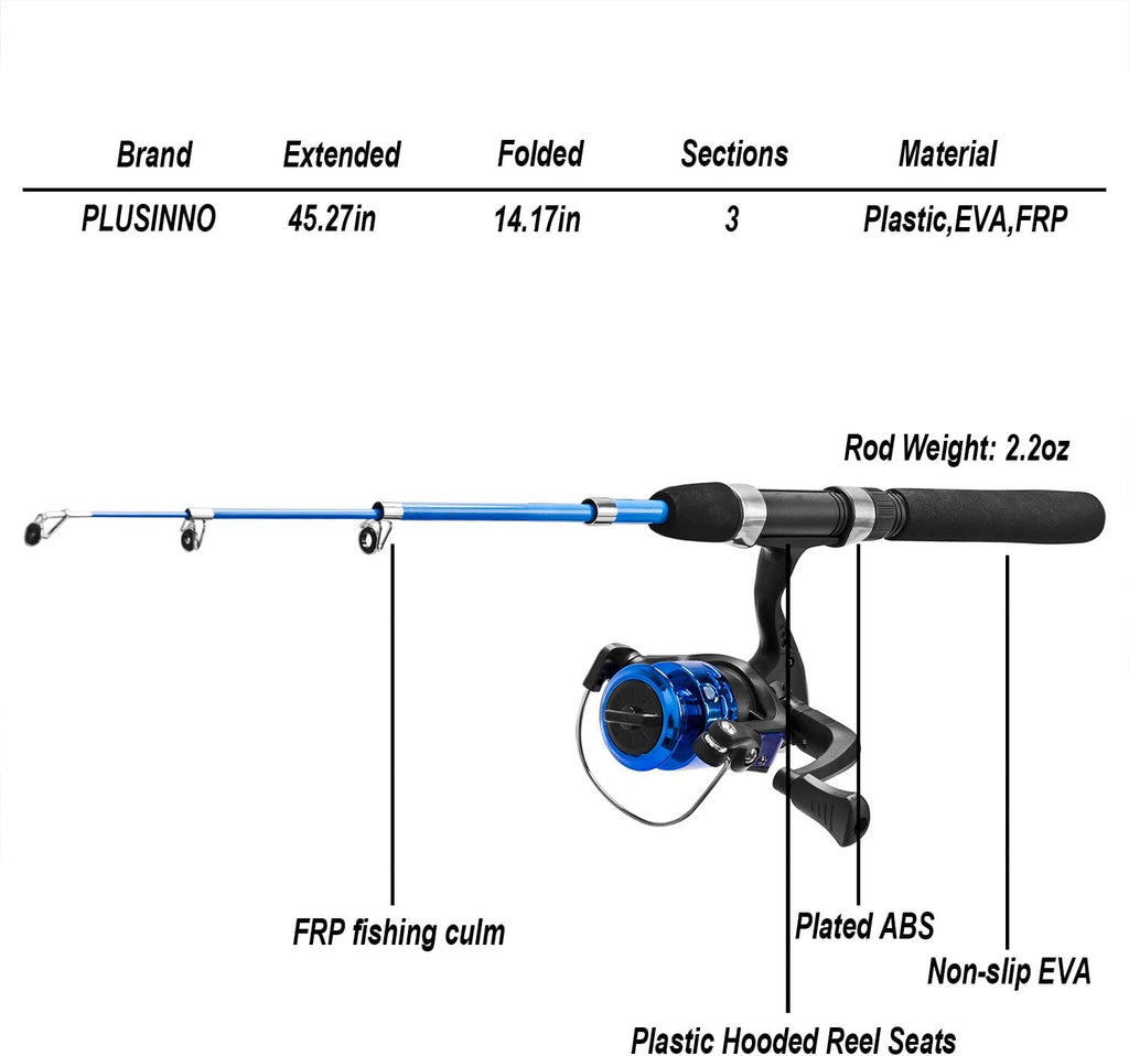 Kids Fishing Pole,Light and Portable Telescopic Fishing Rod for Youth Fishing by