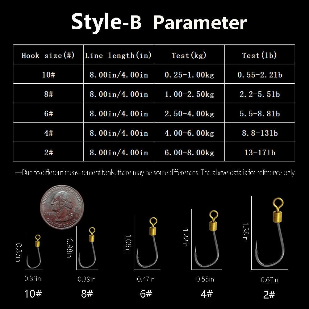 Fishing Hooks and Leader, Fishing Rigs Hook Line Stainless Steel Fishing Rigging Wire Hooks